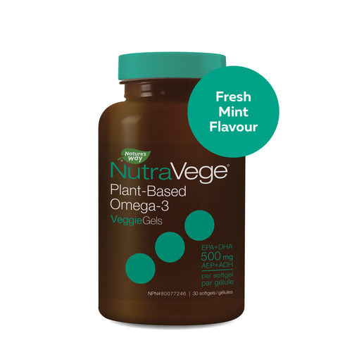 NutraVege Omega-3 Liquid Gels Mint 30sgs