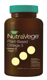 Nutrasea Nutravege Plant Omega 3 + D3 Mint 30sgs