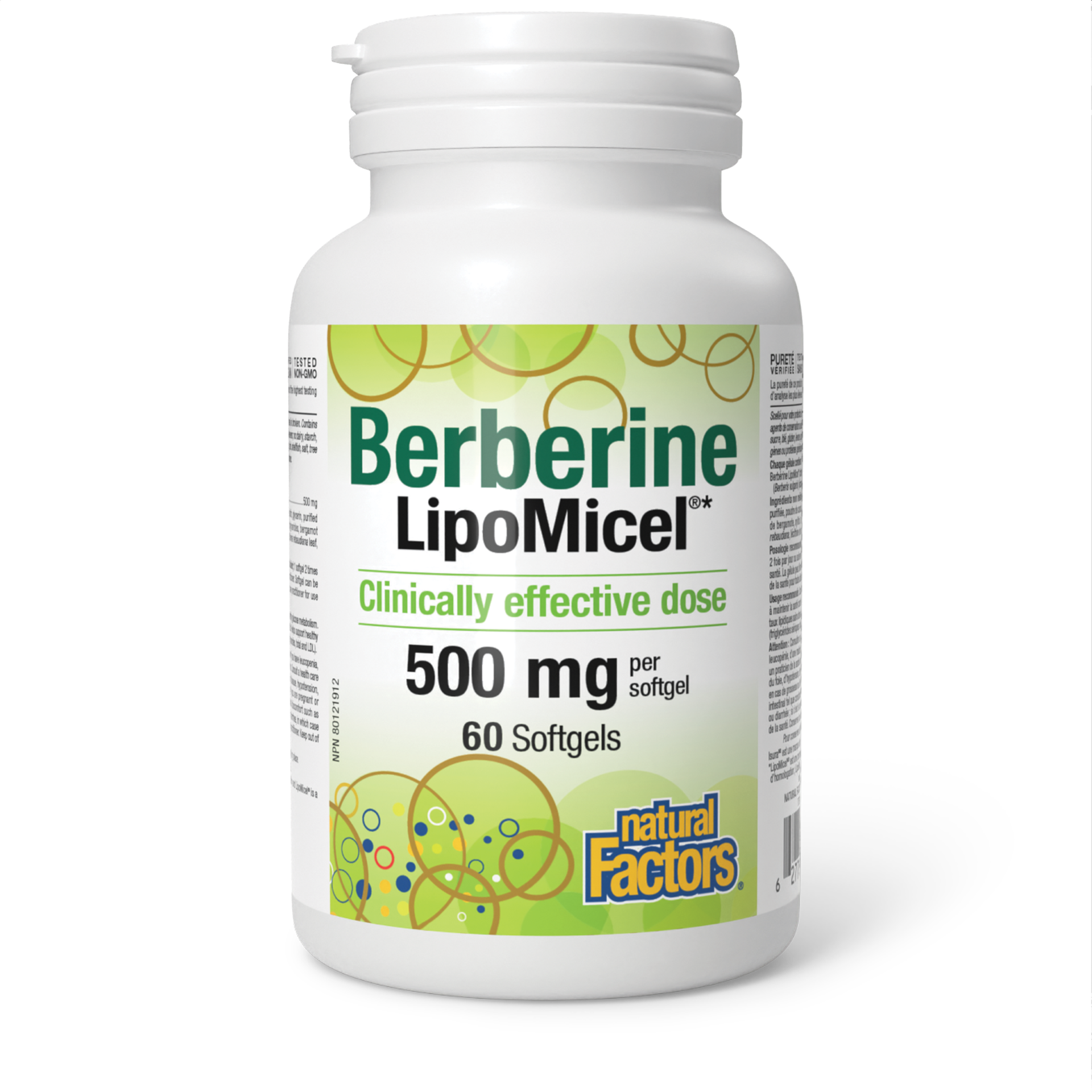Natural Factors Berberine LipoMicel 500mg 60sgs