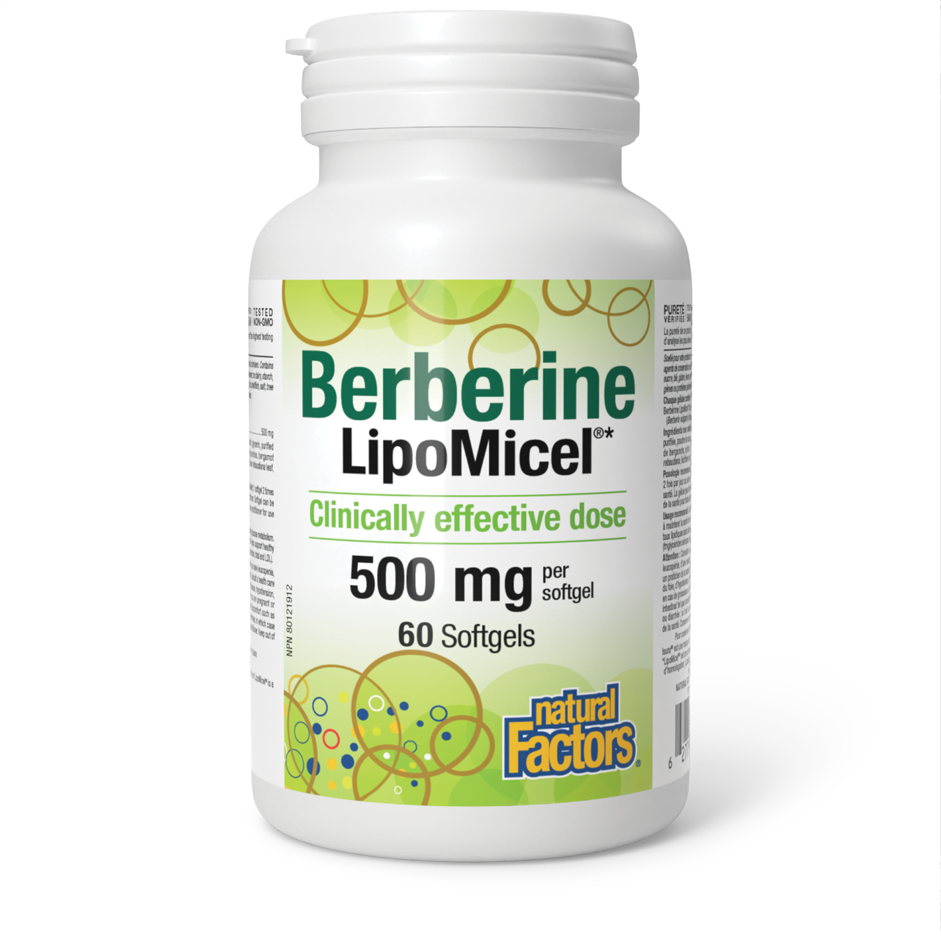 Natural Factors Berberine LipoMicel 500mg