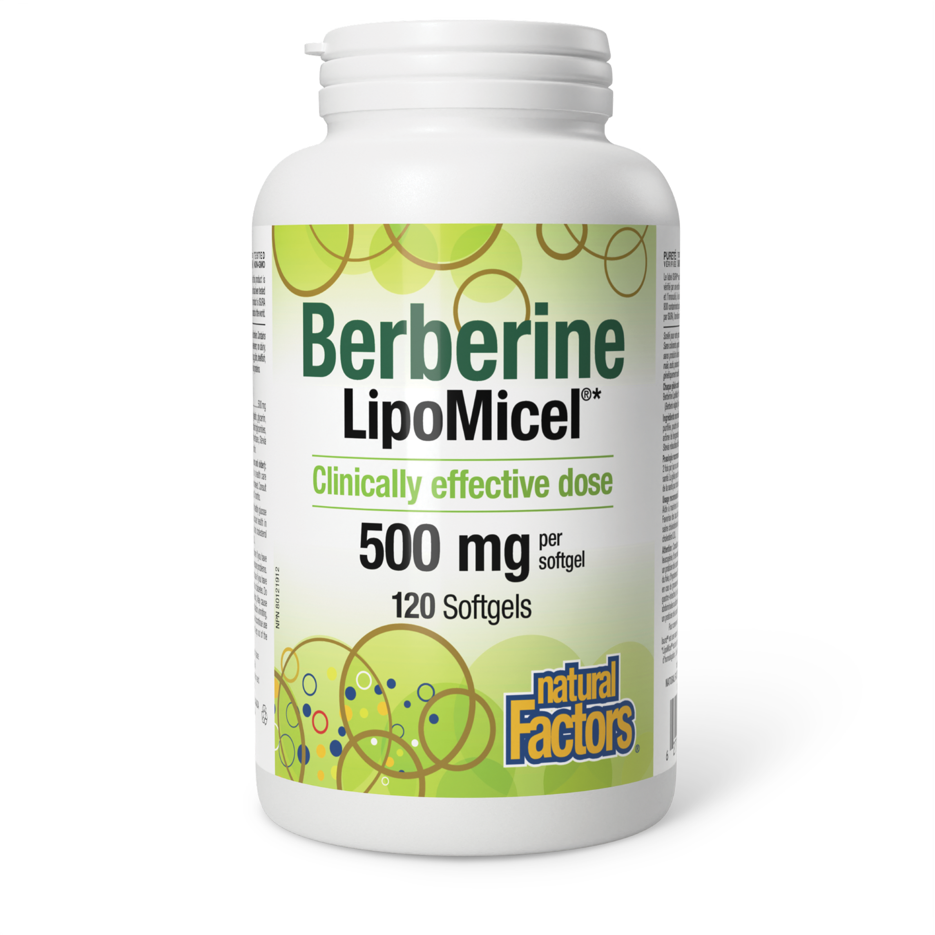 Natural Factors Berberine LipoMicel 500mg